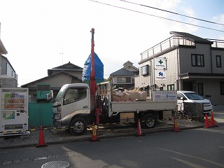 杭工事始まりました。