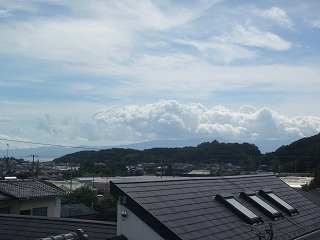 台風接近中です。